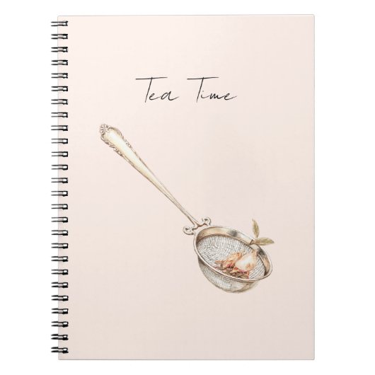 Carnet Thé Rose à l'heure du thé (Devant)