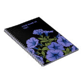 Carnet The 'Surfinia Blue Vein' Petunia Pop Art (Côté Droit)