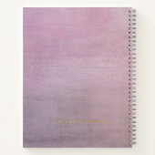 Carnet The Verse | Custom Mauve & Gold Poet Notebook (Dos)