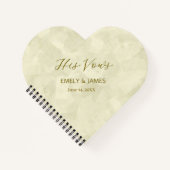 Carnet The Vow Books – Personalized His and Her Timeless (Devant)