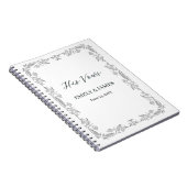 Carnet The Vow Books – Personalized His and Her Timeless  (Côté Droit)