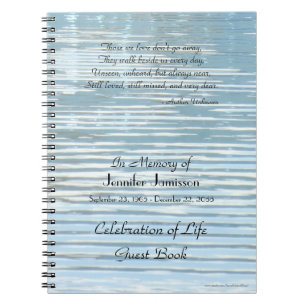 Carnet The We Love Celebration of Life Guest Book