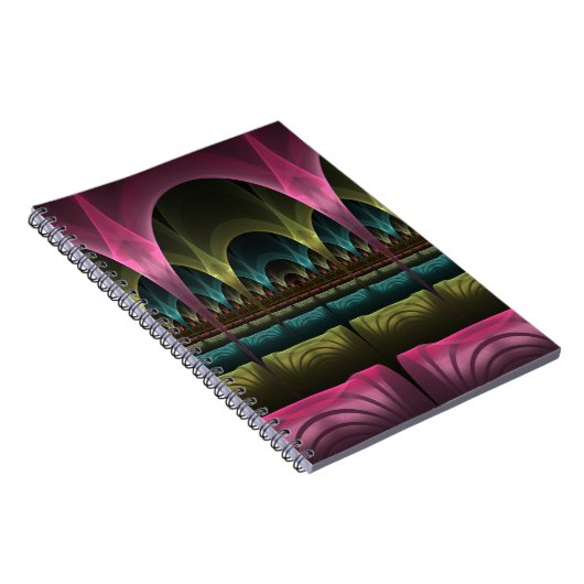 Carnet Théâtre d'Imaginaire, Art Fractal Abstrait coloré (Côté Droit)