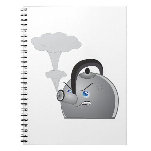 Carnet Théière en colère (Devant)