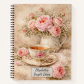 Carnet Théière Shabby Chic (Devant)