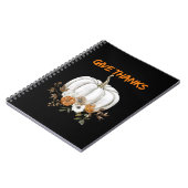 Carnet Thème citrouille - Remerciements (Côté gauche)