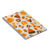Carnet Thème d'automne Carrelage Motif transparent (Côté Droit)