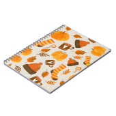 Carnet Thème d'automne Carrelage Motif transparent (Côté gauche)