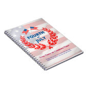 Carnet Thème de drapeau américain Bureau d'entreprise per (Côté Droit)