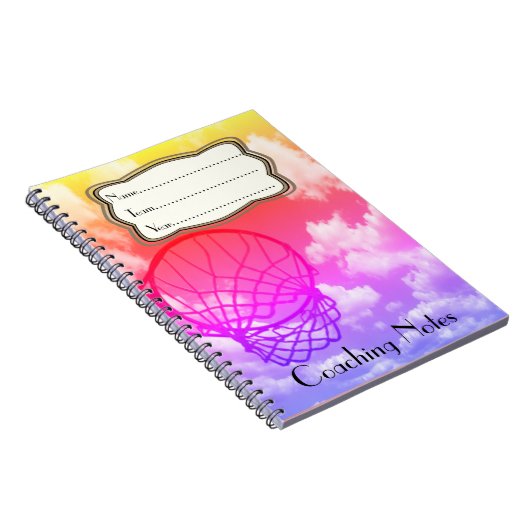 Carnet Thème de entraînement de notes de net-ball (Côté Droit)