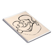 Carnet Thème de la fête des mères Design mignon. (Côté Droit)