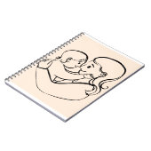 Carnet Thème de la fête des mères Design mignon. (Côté gauche)