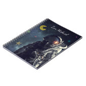 Carnet Thème de l'espace astronaute pour enfants (Côté gauche)