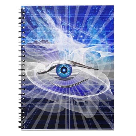 Carnet Thème de l'œil cosmique mystique (Devant)