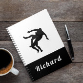 Carnet Thème de lutte noir et blanc Conception Nom du lut