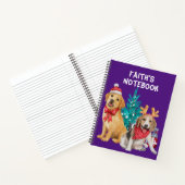 Carnet Thème de Noël de Chiens mignons (Intérieur)