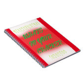Carnet Thème de Noël en rouge blanc et vert (Côté Droit)