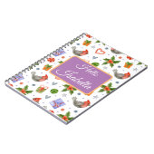 Carnet Thème de Noël mignon customisé (Côté gauche)