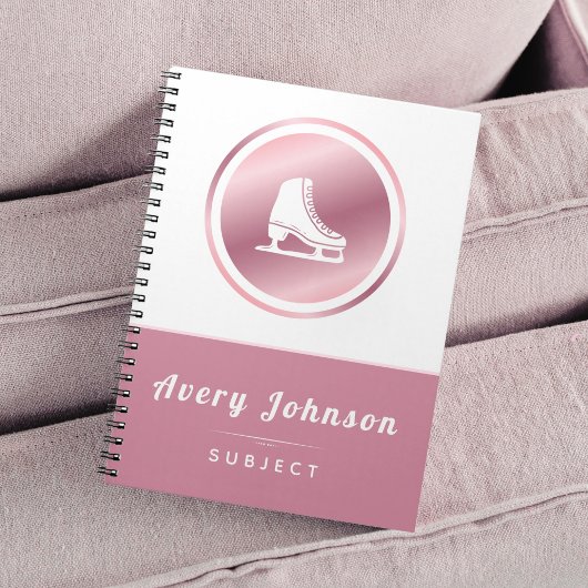 Carnet Thème de patinage artistique pour filles élégantes