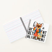 Carnet Thème de retraite de chat pour Dame de cantine (Intérieur)
