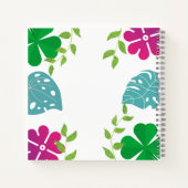 Carnet Thème des feuilles forestiers personnalisés (Dos)