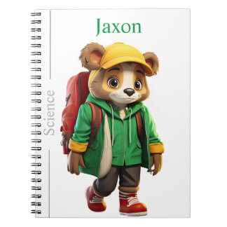 Carnet Thème d'ours inspiré Spiral Notepad pour l'école