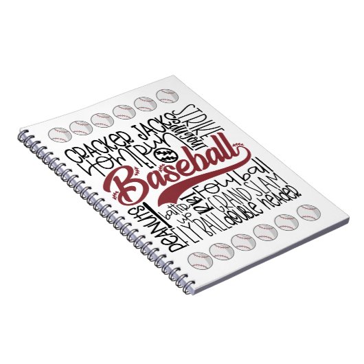 Carnet Thème du baseball (Côté Droit)