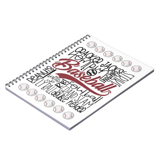 Carnet Thème du baseball (Côté gauche)