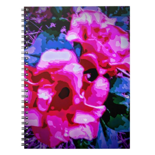 Carnet Thème fleuri (Devant)