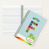 Carnet Thème Fruit - Initiale personnalisée F (À l'intérieur)