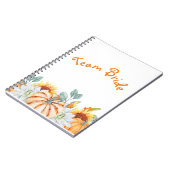 Carnet Thème Mariage de automne du cadeau Bridesmaid (Côté gauche)