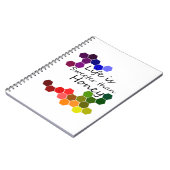 Carnet Thème Miel Avec Mots Positifs (Côté gauche)