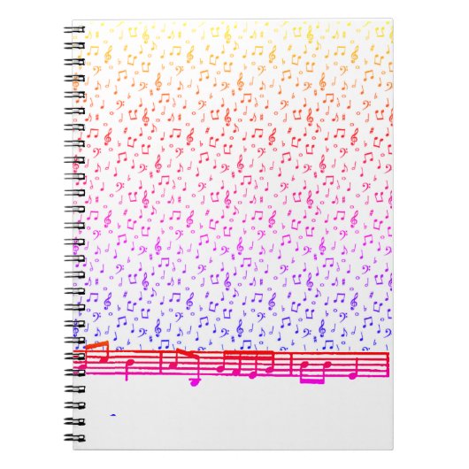 Carnet Thème musical arc-en-ciel (Devant)