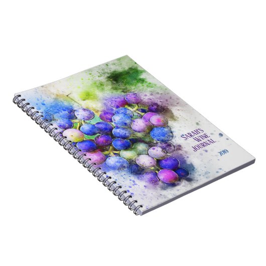 Carnet Thème Vin Toujours Vie/Journal Vin Personnalisé (Côté Droit)