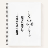 Carnet Théorème Binomial Humour mathématique Que puis-je (Devant)