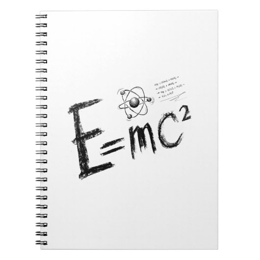 Carnet Théorie de la relativité d'Einstein. Formule (Devant)