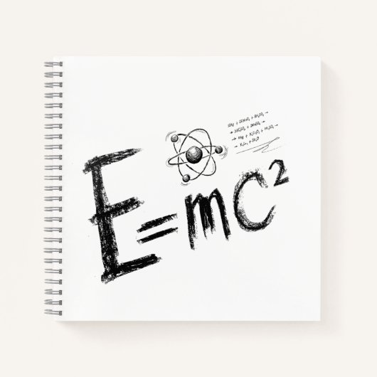Carnet Théorie de la relativité d'Einstein. Formule (Devant)
