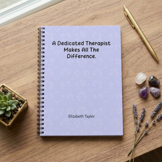 Carnet Thérapeute dévoué fait toute la différence