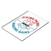 Carnet Thérapeute physique réparant les douleurs et les g (Côté gauche)