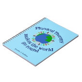 Carnet Thérapie physique Citation inspirante Monogramme P (Côté gauche)