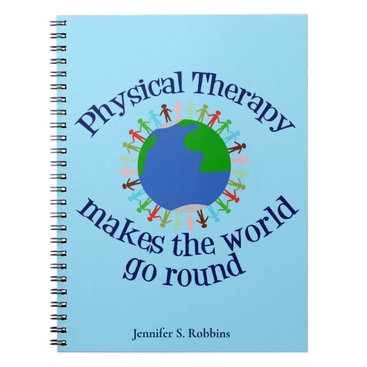 Carnet Thérapie physique Citation inspirante Monogramme P (Devant)