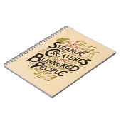 Carnet There Are No Strange Creatures (Côté gauche)