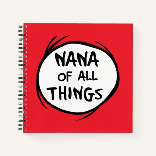 Carnet Thing One Thing Two - Nana de toutes les choses (Devant)