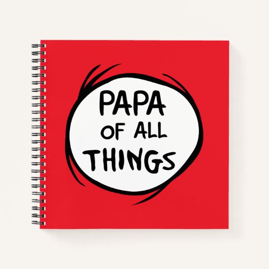 Carnet Thing One Thing Two - Papa de toutes les choses (Devant)