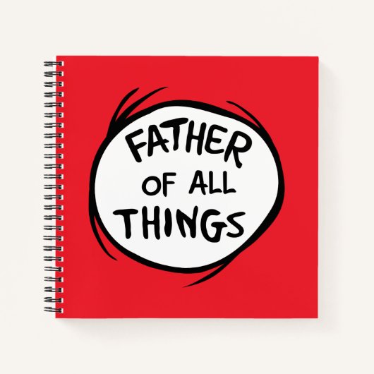 Carnet Thing One Thing Two - Père de toutes choses (Devant)