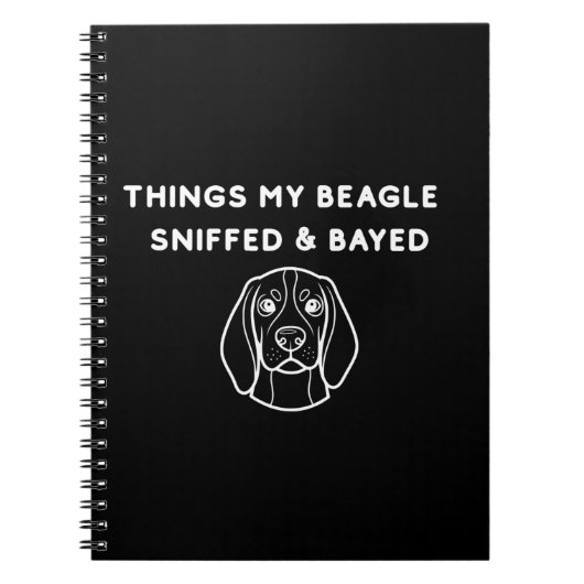 Carnet Things My Beagle Sniffed & Bayed (Devant)