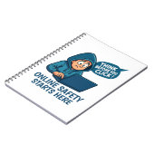 Carnet Think Before You Click - Online Safety Awareness (Côté gauche)