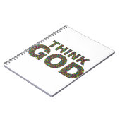 Carnet Think God Dieu Cadeau idée de cadeau (Côté gauche)