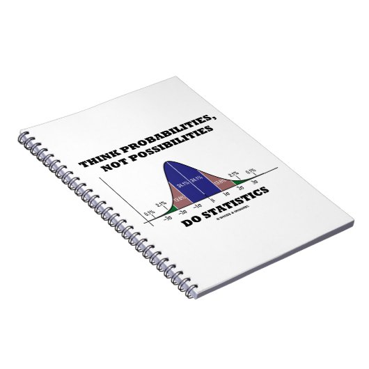 Carnet Think Probabilities Not Possibilities Statistics (Côté Droit)