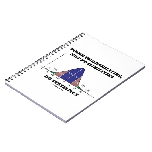 Carnet Think Probabilities Not Possibilities Statistics (Côté gauche)
